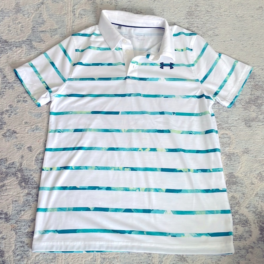 Under Armour, Boys, Golf Polo short sleeve, Cotton, Size M